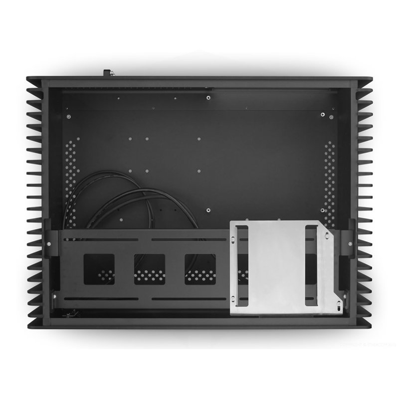 Streacom compatible ST-FC10B Alpha Fanless HTPC Aluminium Gehäuse - schwarz