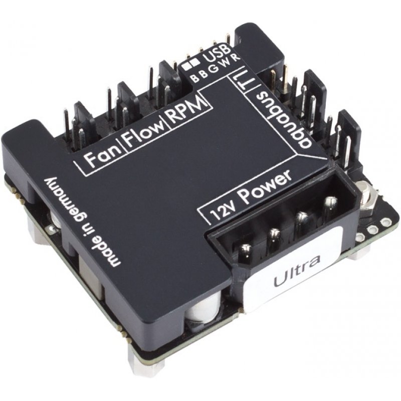 aqua computer compatible Passivkühler für poweradjust 3 - schwarz