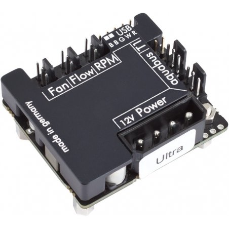 aqua computer compatible Passivkühler für poweradjust 3 - schwarz