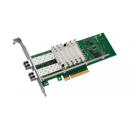 Intel compatible X520-SR2, 2x 10GBase-SR, PCIe x8, low profile - Retail