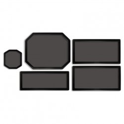 Demciflex Staubfilter-Set für Cooler Master 690 III - schwarz/schwarz