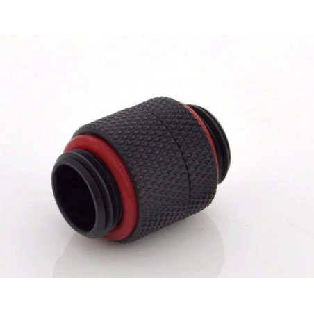 Bitspower Adapter gerade G1/4 Zoll AG auf G1/4 Zoll AG - drehbar, carbon schwarz