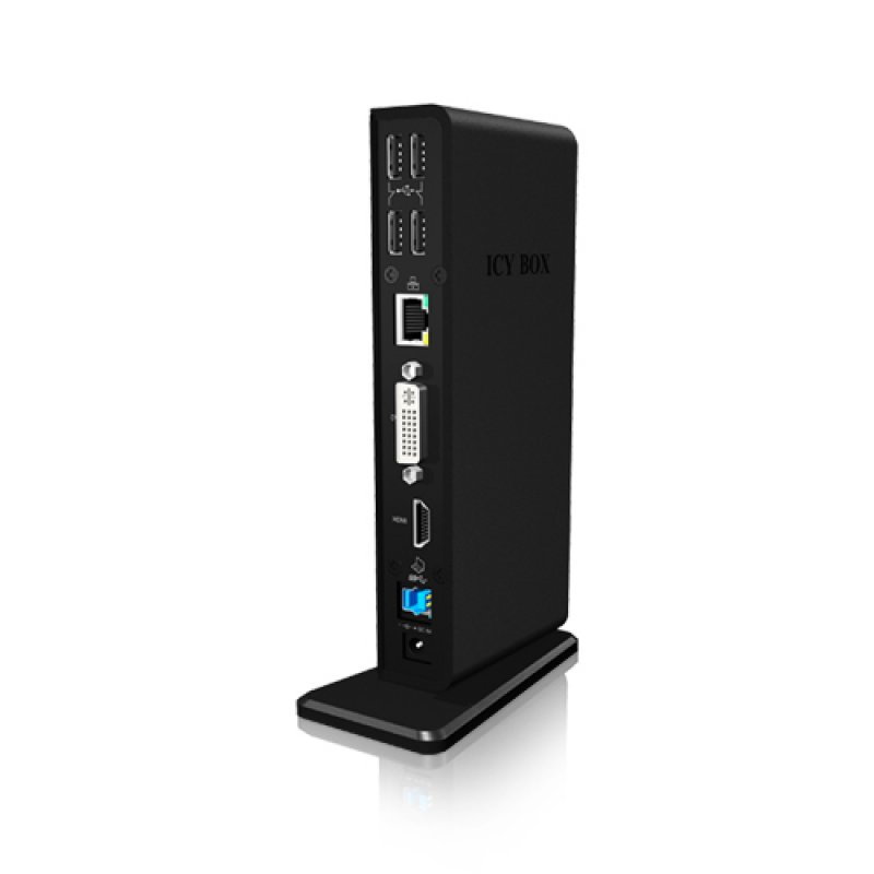 ICY BOX IB-DK2241AC Wired USB 3.2 Gen 1 (3.1 Gen 1) Type-A Black