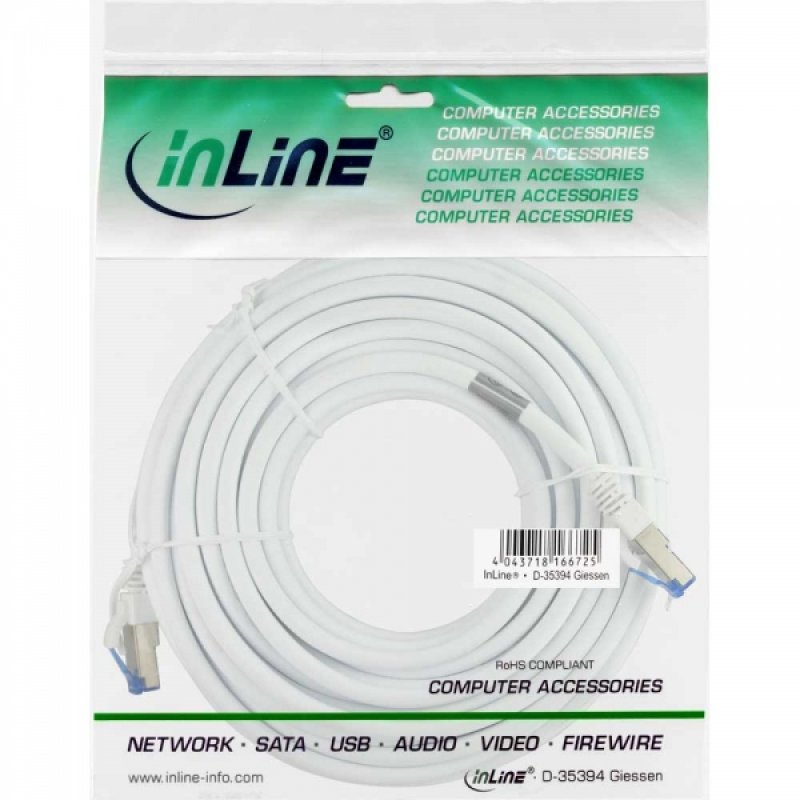 InLine 76803W networking cable White 3 m Cat6a S/FTP (S-STP)