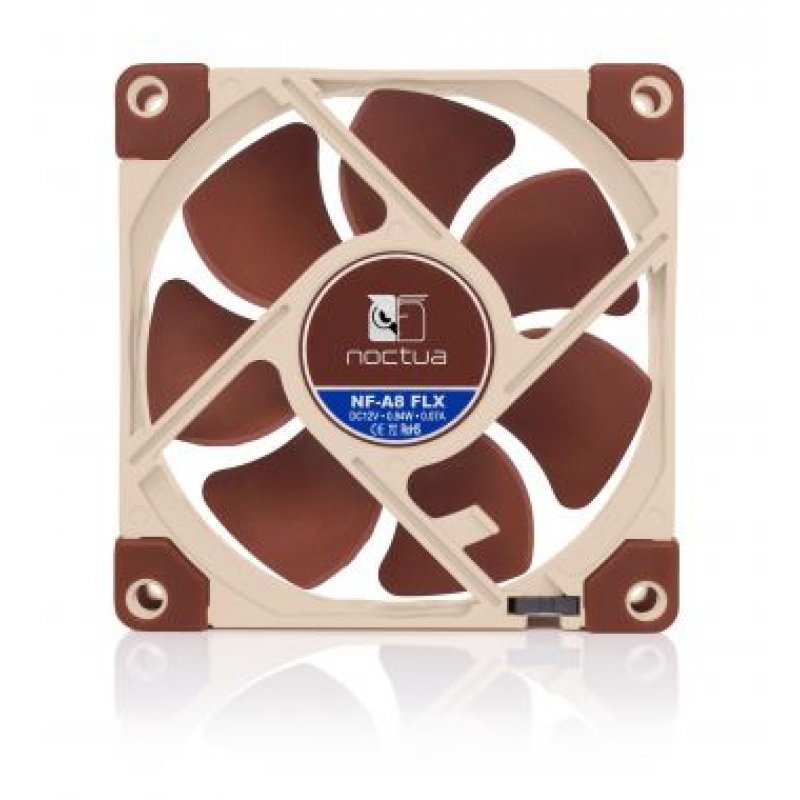 Noctua NOC-NF-A8-FLX Boitier PC Ventilateur 8 cm Beige, Marron 1 pièce(s)