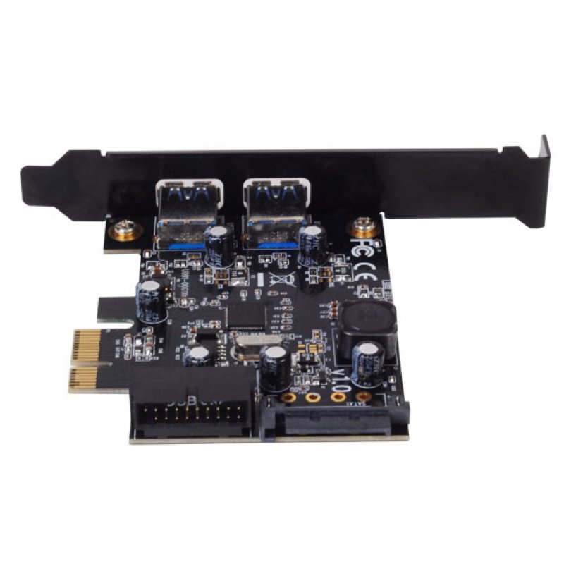 Silverstone SST-EC04-E PCIe-Karte fur 2 int./ext. USB-3.0-Ports
