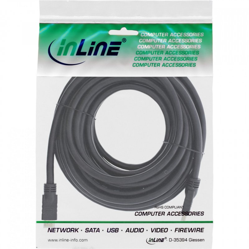 InLine High Speed HDMI Cable with Ethernet Premium 4K2K male / male black 5m