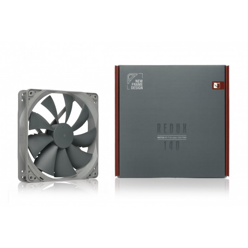 Noctua NF-P14S REDUX-1200 PWM système de refroidissement d’ordinateur Boitier PC Ventilateur 14 cm Gris