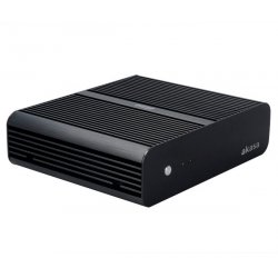 Akasa compatible Euler Fanless Thin-Mini-ITX Gehäuse, OEM - schwarz