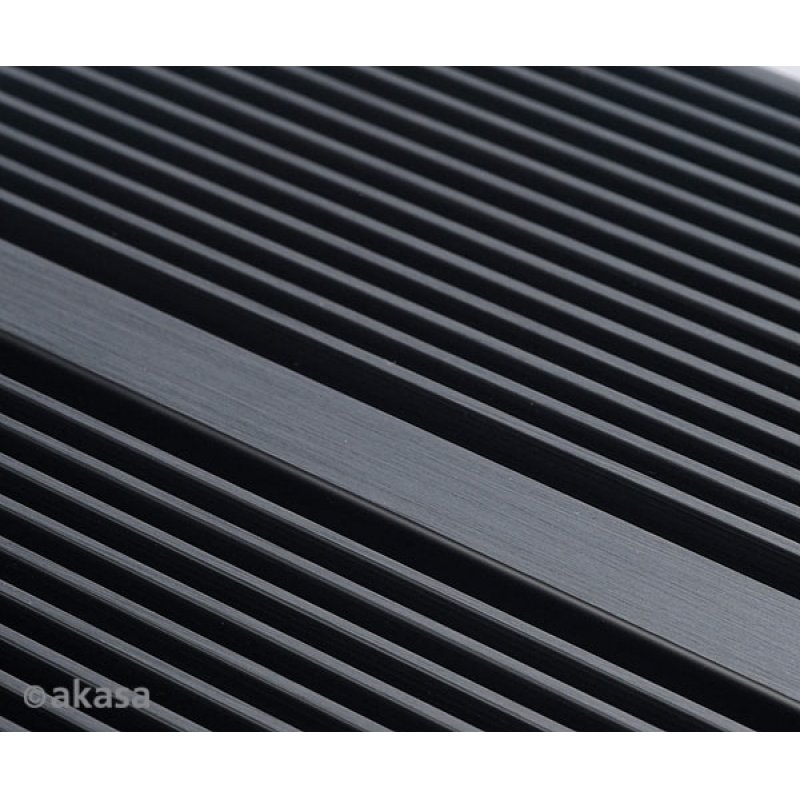 Akasa compatible Euler Fanless Thin-Mini-ITX Gehäuse, OEM - schwarz