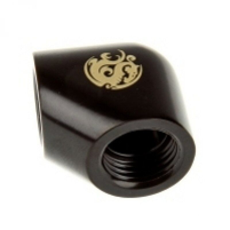 Bitspower Adapter 90 Grad G1/4 Zoll IG auf G1/4 Zoll IG - schwarz matt