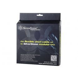 Silverstone kurzes Netzteil-Kabelset für Strider, flachband - schwarz