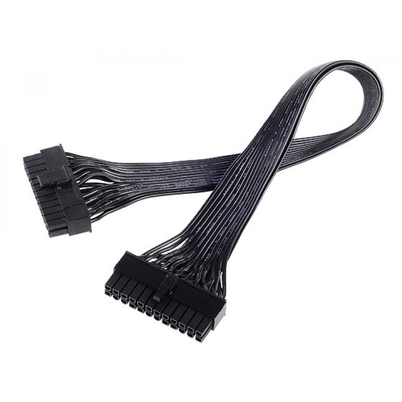 Silverstone kurzes Netzteil-Kabelset für Strider, flachband - schwarz