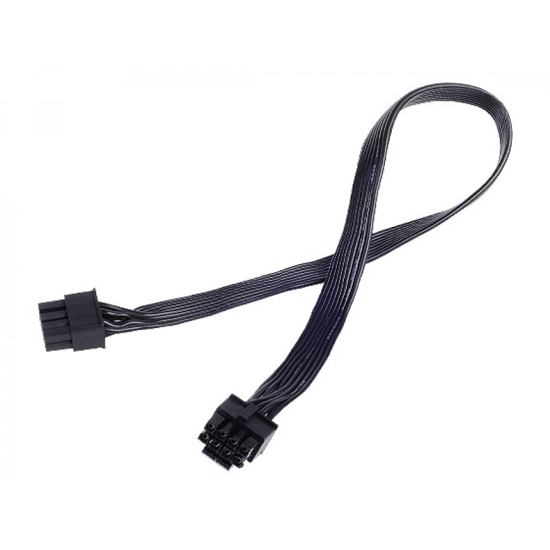 Silverstone kurzes Netzteil-Kabelset für Strider, flachband - schwarz