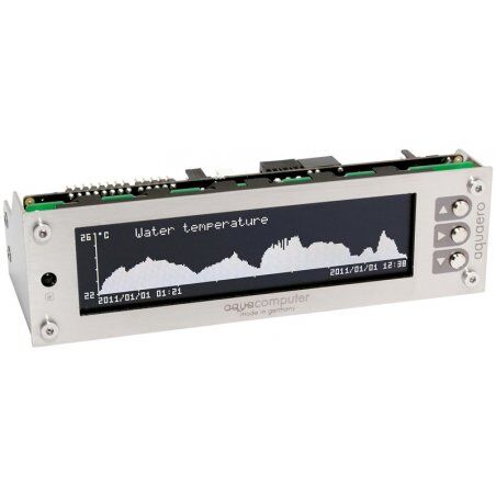 Aqua Computer 53145 contrôleur de vitesse du ventilateur LCD Acier inoxydable