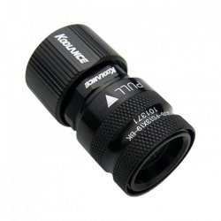 Koolance compatible QD3 Schnellverschluss gerade weiblich auf 19/13mm - no-spill, schwarz