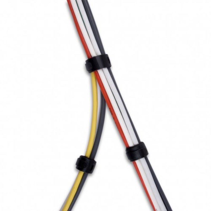 LABEL THE CABLE compatible Basic Klettbinder 10er Set - schwarz