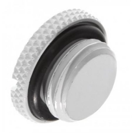 Bitspower Verschlussstopfen G1/4 Zoll AG - flach, weiß