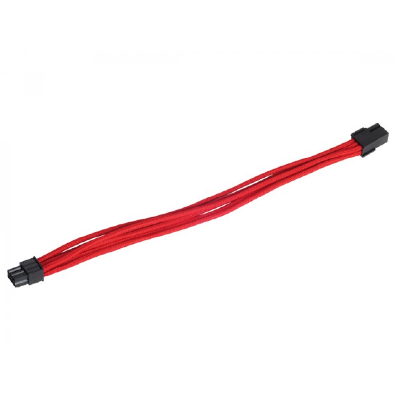 Silverstone 6-Pin-PCIe auf 6-Pin-PCIe Verlängerung - 250mm rot