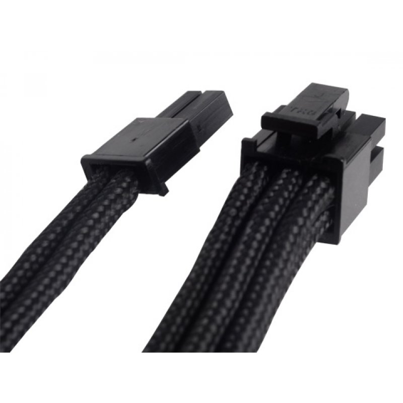 Silverstone 8-Pin-PCIe auf 6+2-Pin-PCIe Verlängerung - 250mm schwarz