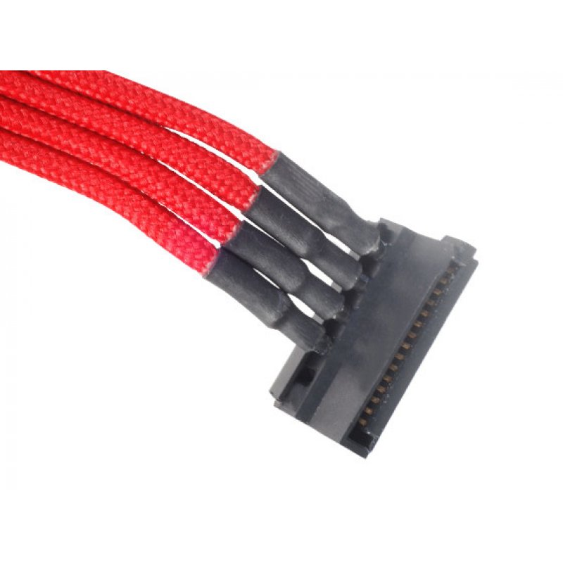 Silverstone 0.3m, Molex 4p/4xSATA 0,3 m
