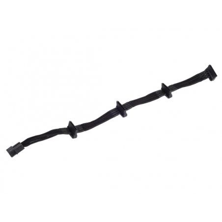 Silverstone 4-Pol-Molex auf 4x SATA Verlängerung - 300mm schwarz