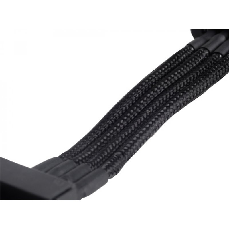 Silverstone 4-Pol-Molex auf 4x SATA Verlangerung - 300mm noir