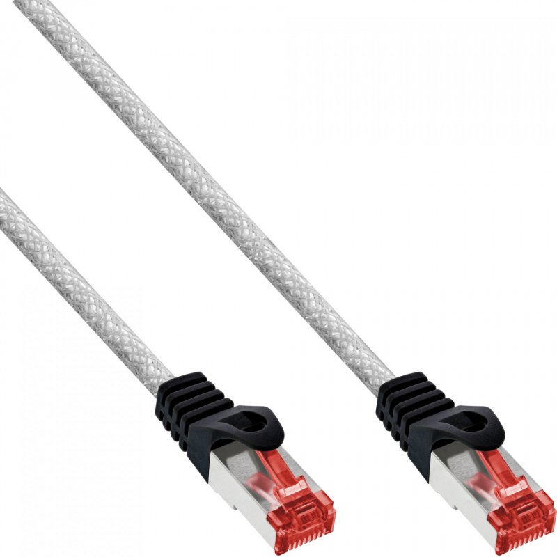 InLine Patch Cable S/FTP PiMF Cat.6 250MHz PVC copper transparent 0.5m