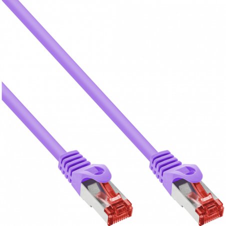 InLine compatible Patchkabel Cat.6, S/FTP (PiMf), 250MHz, violett - 5m