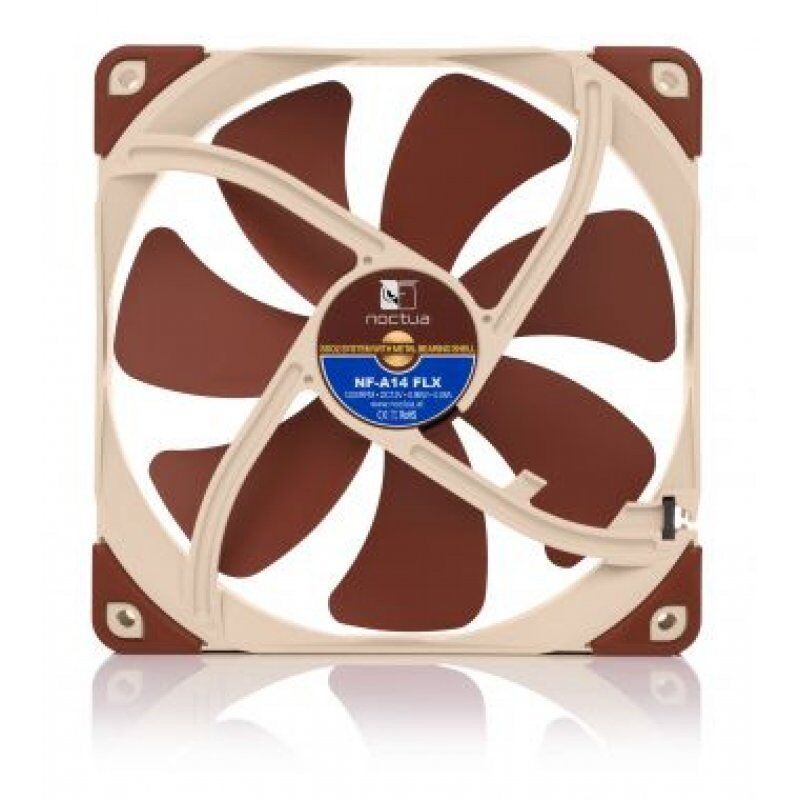 Noctua NOC-NF-A14-FLX Computer case Fan 14 cm Beige, Brown