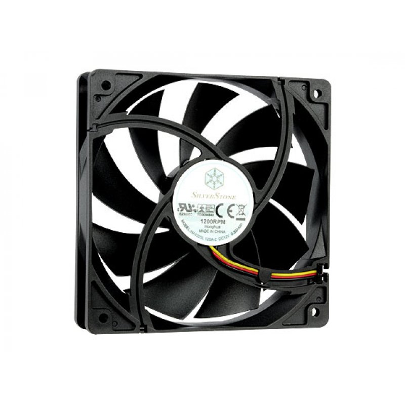 Silverstone FN121-P Boitier PC Ventilateur 12 cm Noir