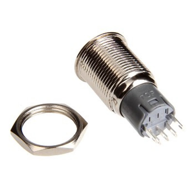 DimasTech compatible Vandalismusschalter/-taster 16mm - Silverline - orange