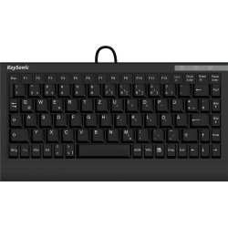 KeySonic ACK-595C+ keyboard USB QWERTZ German Black