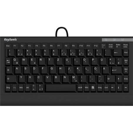 Keysonic compatible Tastatur ACK-595 C+, Softskin - schwarz