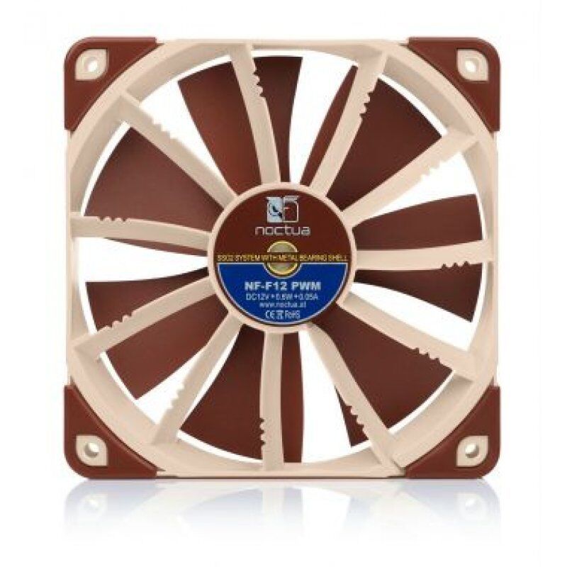STOCK1 - Noctua NOC-NF-F12-PWM Boitier PC Ventilateur 12 cm Beige, Marron 1 pièce(s)