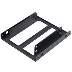 Akasa Mounting adapter allows a 2.5" SSD or HDD to fit into a 3.5" PC drive bay.