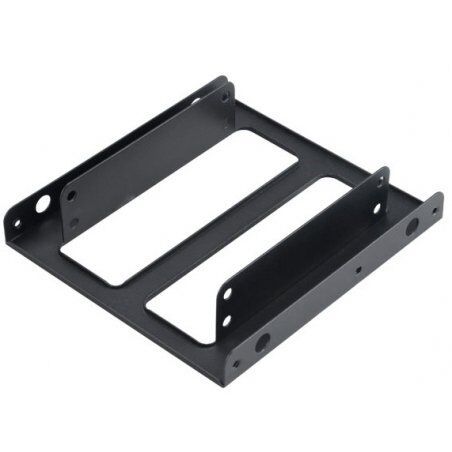Akasa Mounting adapter allows a 2.5" SSD or HDD to fit into a 3.5" PC drive bay.