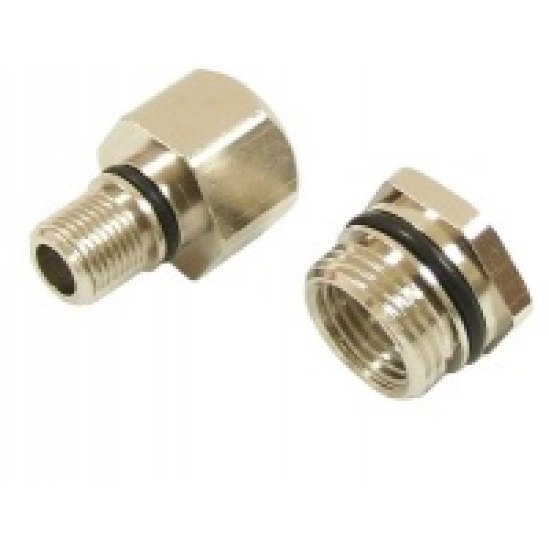 aqua computer compatible Adapter-Set gerade Eheim 1046 auf G1/4 Zoll IG - silber