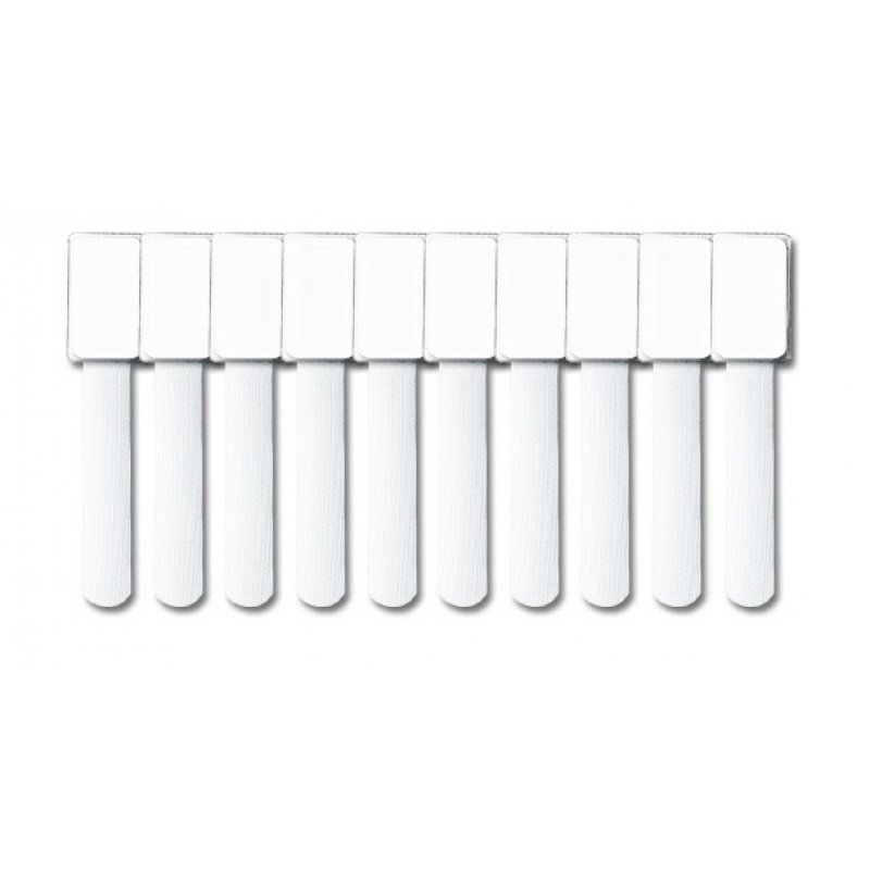 LABEL THE CABLE compatible Mini Klettbinder 10er Set - white