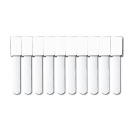 LABEL THE CABLE compatible Mini Klettbinder 10er Set - white