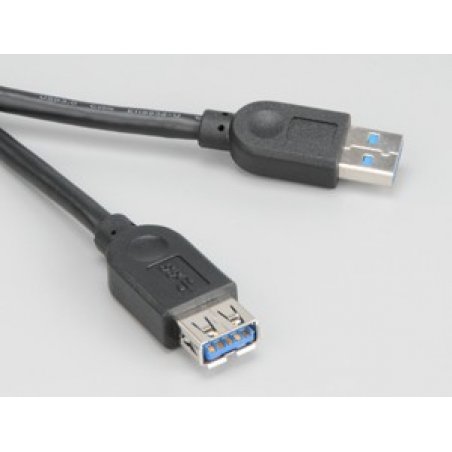 Akasa compatible USB 3.0 Kabel, Type A, 1,5m - black