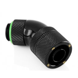 Bitspower Anschluss 45 Grad G1/4 Zoll AG auf 16/10mm - drehbar, schwarz matt