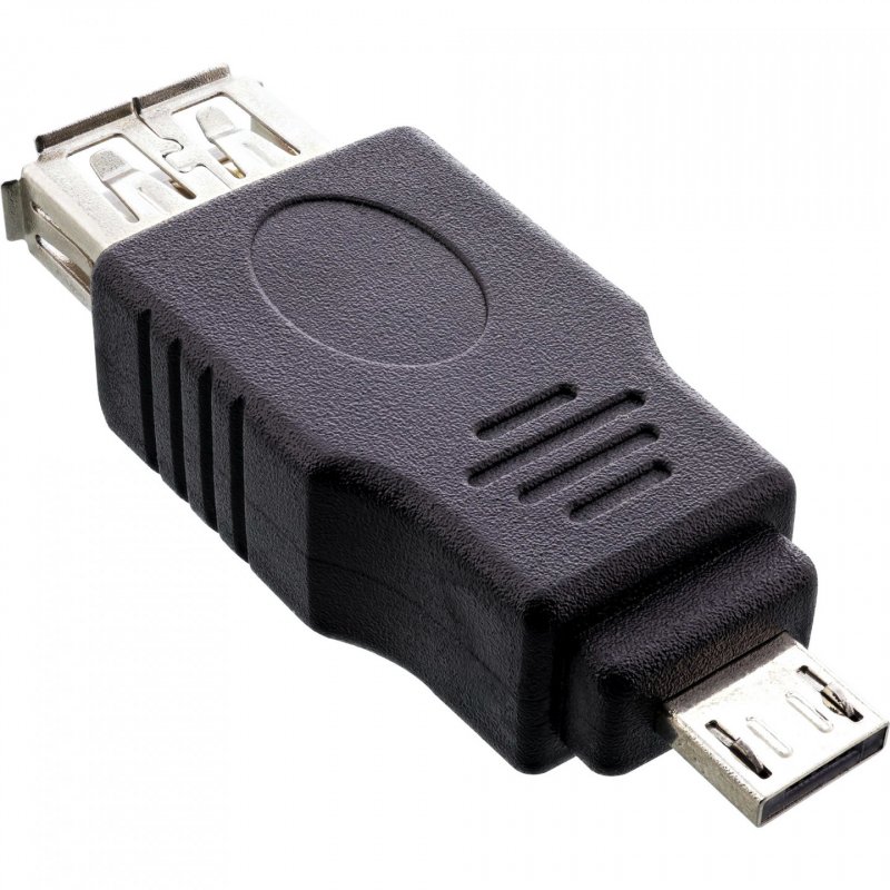 InLine 31600 changeur de genre de câble USB 2.0 A female USB A Noir