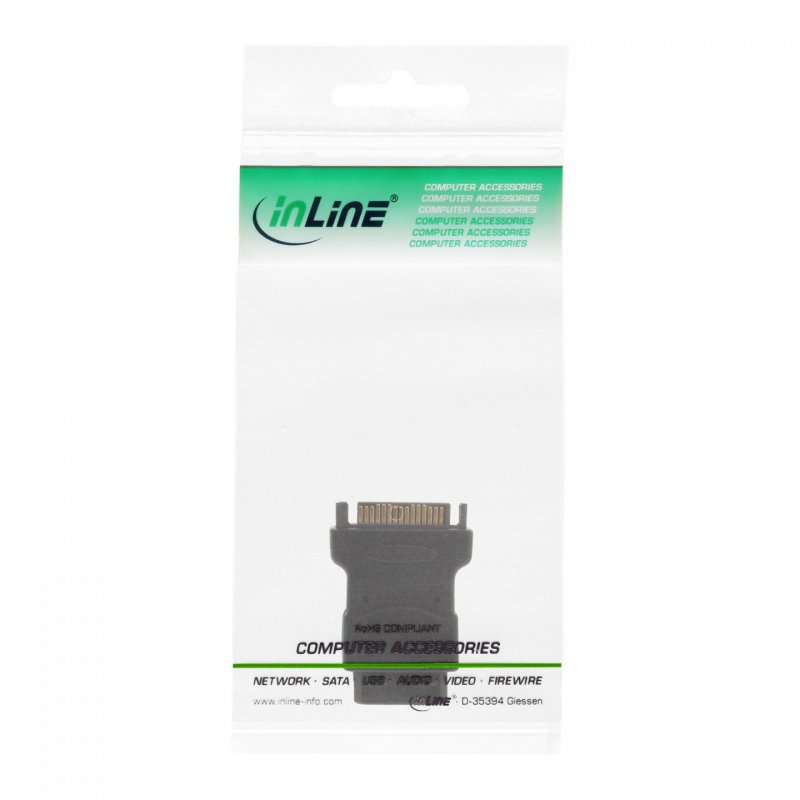 InLine compatible 4-Pol Molex Stromadapter an SATA-Strom