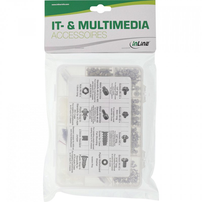InLine compatible PC-Schraubenset, 550-teilig