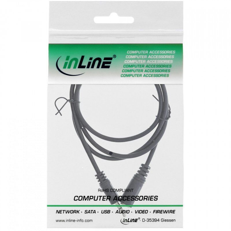 InLine 99934 câble audio 1 m 3,5mm Noir