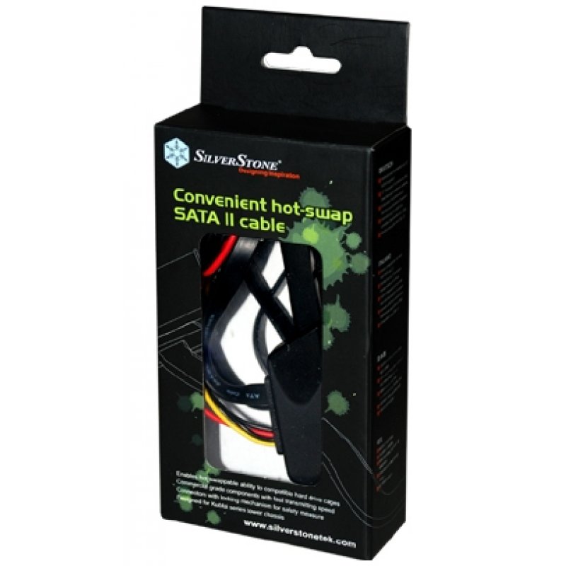 Silverstone CP05 SATA cable 0.5 m Black