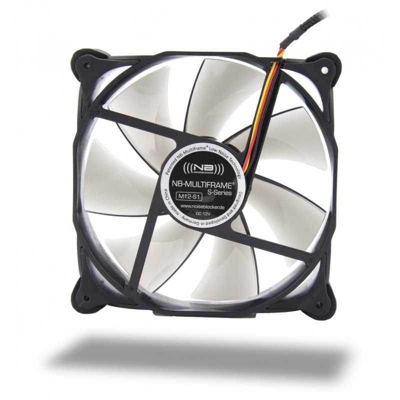 Noiseblocker M12-S1 système de refroidissement d’ordinateur Boitier PC Ventilateur Noir, Gris