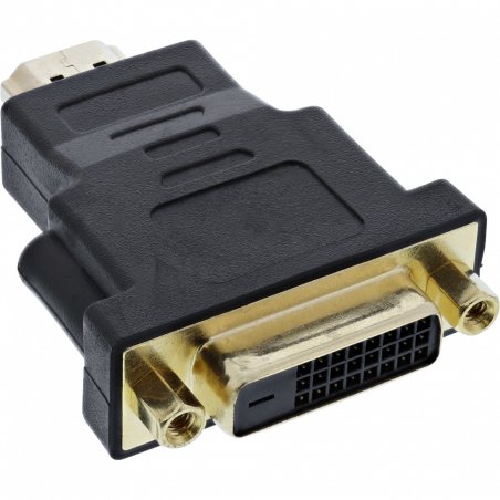 InLine HDMI to DVI Adapter male / 24+1 female gold plated