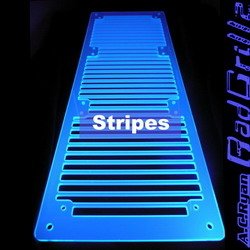 AC Ryan compatible RadGrillz Stripes 3x120mm - Acryl UVBlue